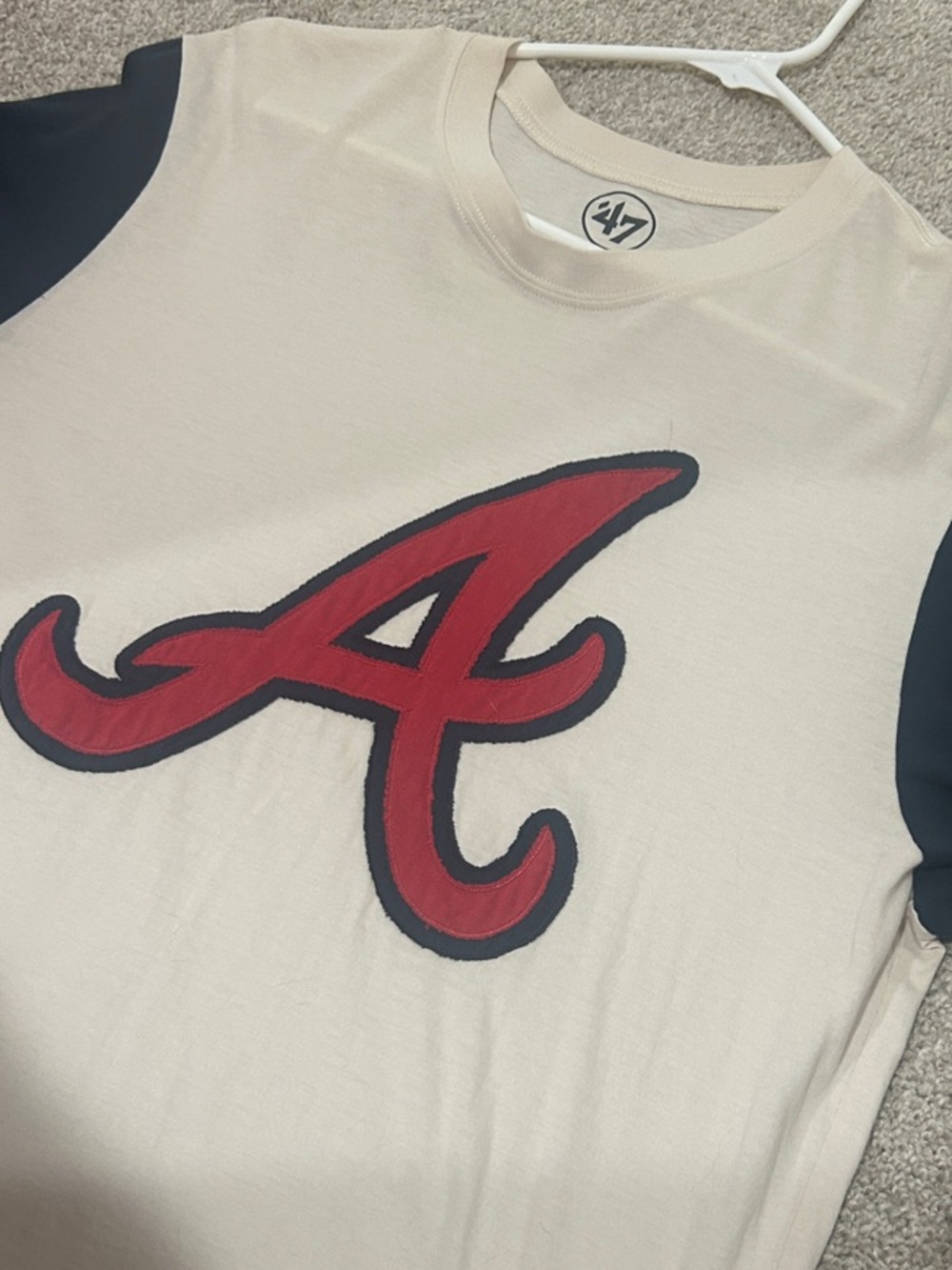 Atlanta 'A' Graphic Short Sleeve Tee - Red and Cream